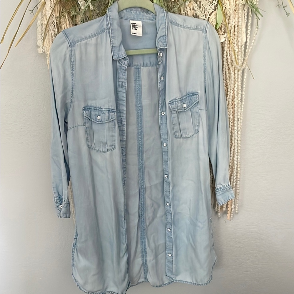 H&M Soft Blue Denim Dress